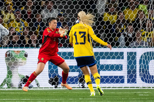 Goalkeeper Zecira Musovic of Sweden