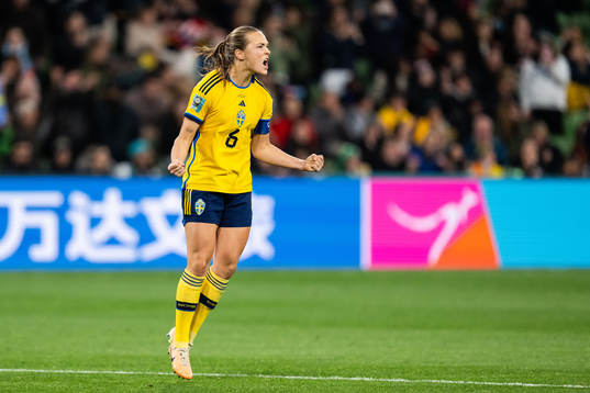 Magdalena Eriksson of Sweden celebrates