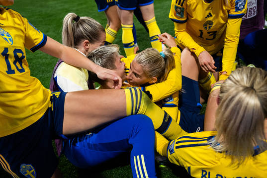 Linda Sembrant, Lina Hurtig and Sofia Jakobsson of Sweden