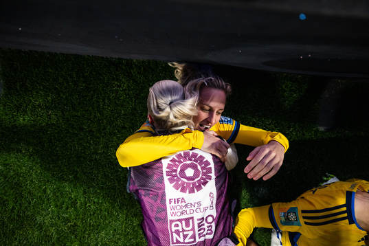 Nathalie Björn of Sweden celebrates