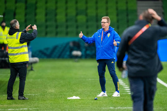 Goalkeeper coach Leif Troedsson of Sweden poses for a