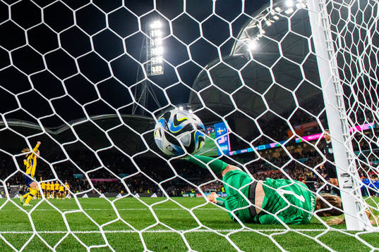 Elin Rubensson of Sweden celebrates