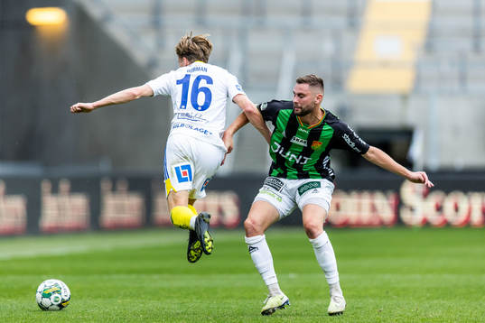 GIF Sundsvalls Marcus Burman och GAISs Axel Norén