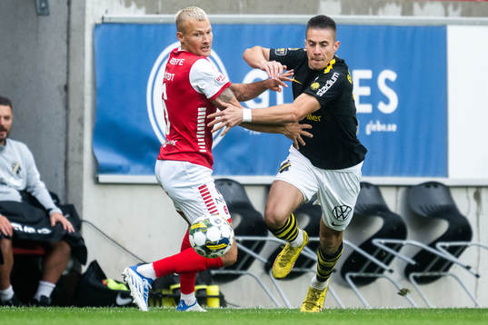 Kalmars Rasmus Sjöstedt och AIKs Dino Besirovic