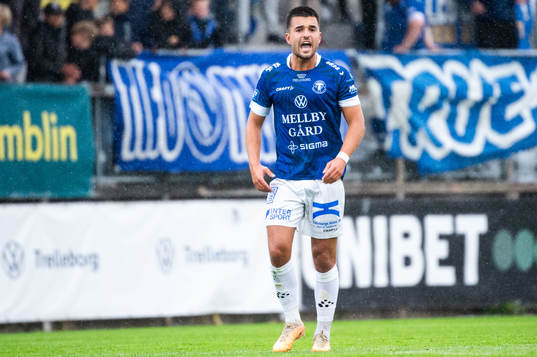 Trelleborgs Haris Brkic jublar