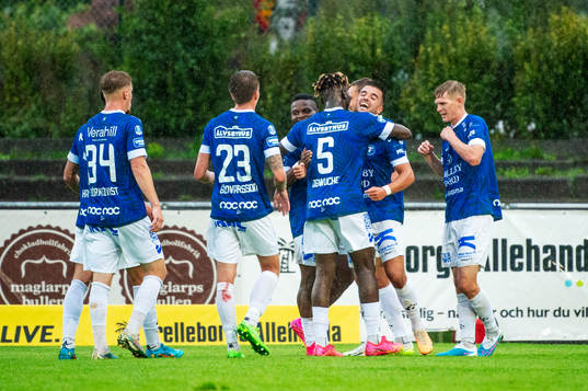Trelleborgs Haris Brkic jublar