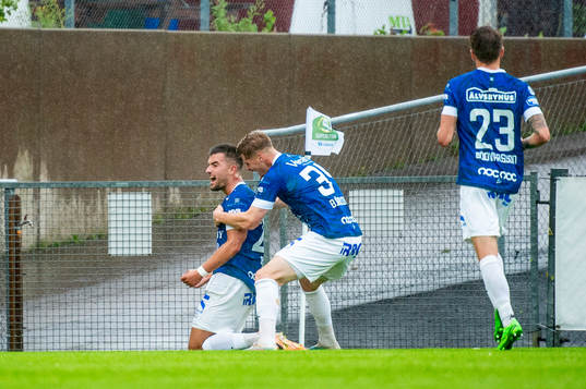Trelleborgs Haris Brkic jublar