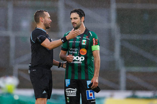 Domare Victor Wolf och Varbergs Oliver Stanisic
