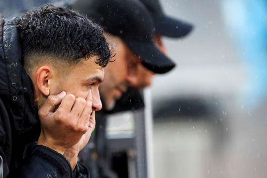 Varbergs Ismet Lushaku deppar