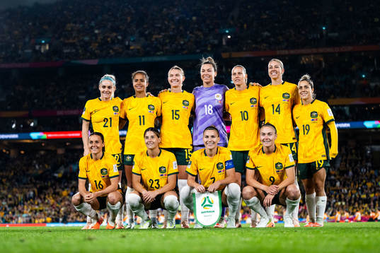 The starting eleven of Australia