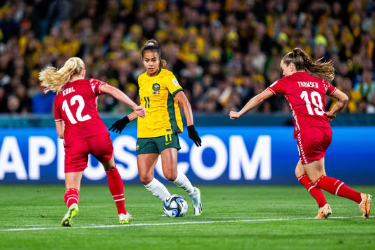 Kathrine Kuhl and Janni Thomsen of Denmark against Mary