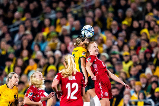 Kyra Cooney-Cross of Australia and Karen Holmgaard of