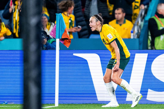 Caitlin Foord of Australia celebrates
