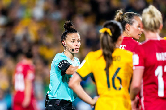 Referee Rebecca Welch