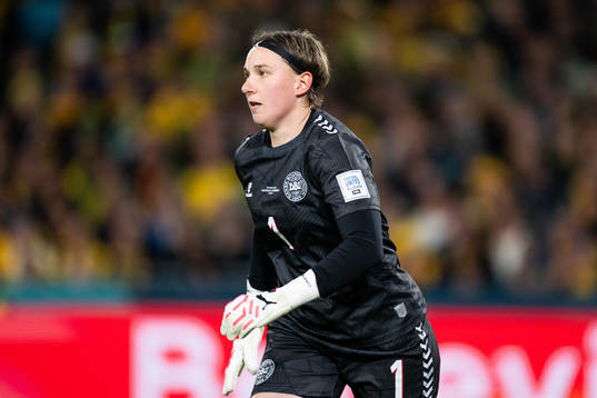 goalkeeper Lene Christensen of Denmark