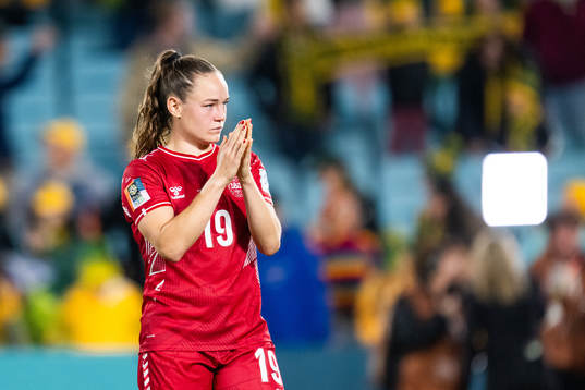 Janni Thomsen of Denmark looks dejected