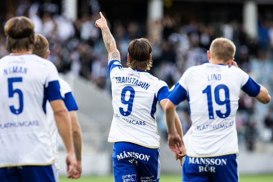 IFK Norrköpings Arnor Traustason jublar