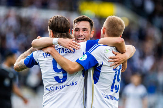 Norrköpings Vito Hammershöy-Mistrati jublar