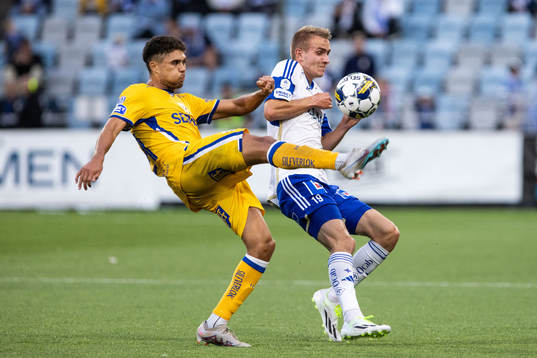IFK Göteborgs Thomas Santos och IFK Norrköpings Victor