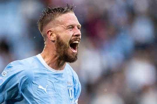 Malmö FFs Pontus Jansson jublar