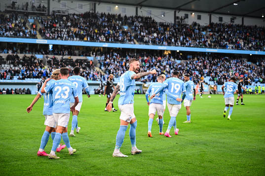 Malmö FFs Pontus Jansson jublar