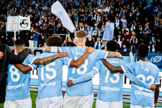 Malmö FFs Sergio Pena, Joseph Ceesay, Pontus Jansson,