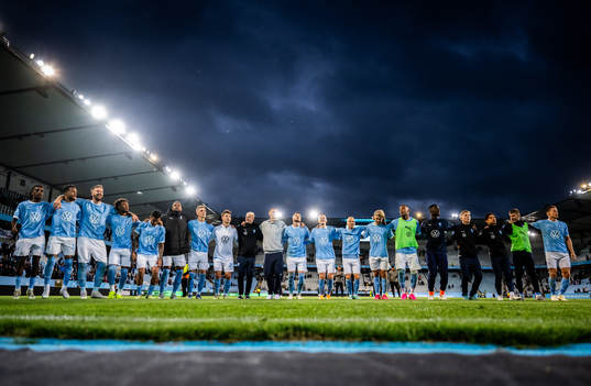 Malmö FFs spelare jublar