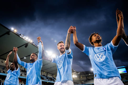 Malmö FFs Taha Ali, Martin Olsson, Pontus Jansson och