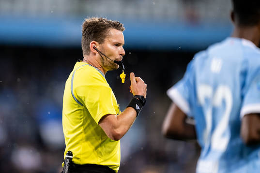 under fotbollsmatchen i Allsvenskan mellan Malmö FF och