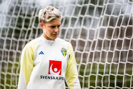 Lina Hurtig of Sweden at a training session