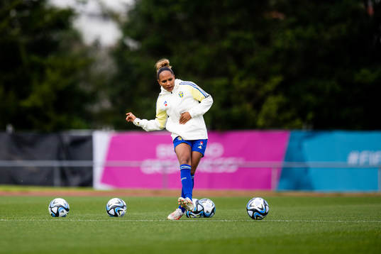 Madelen Janogy of Sweden at a training session