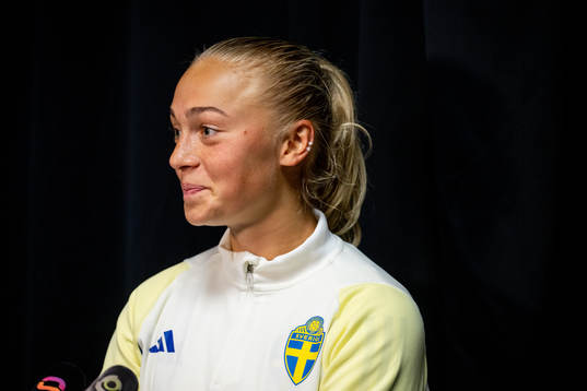Hanna Bennison of Sweden at a press event