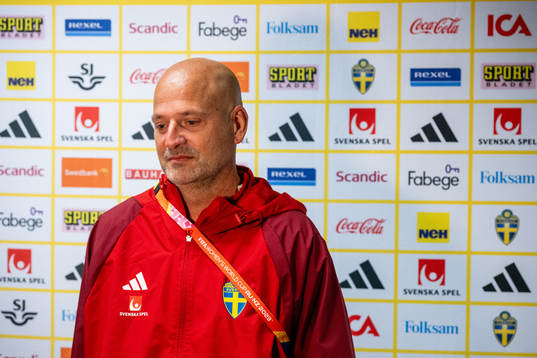 Assistant coach Magnus Wikman of the Swedish women's