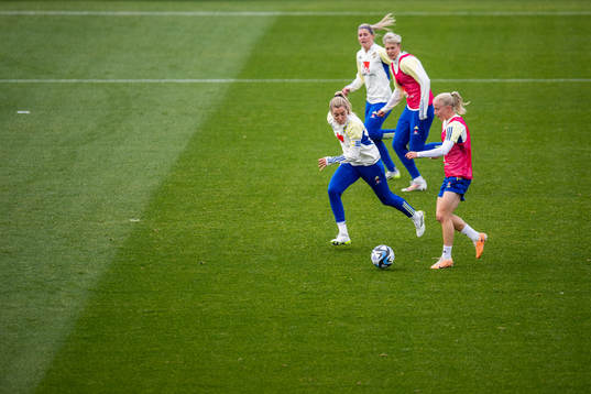 Linda Sembrant of Sweden at a training session