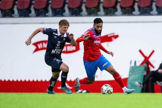 Örgrytes Kevin Holmén och Helsingborgs Amin Al-Hamawi