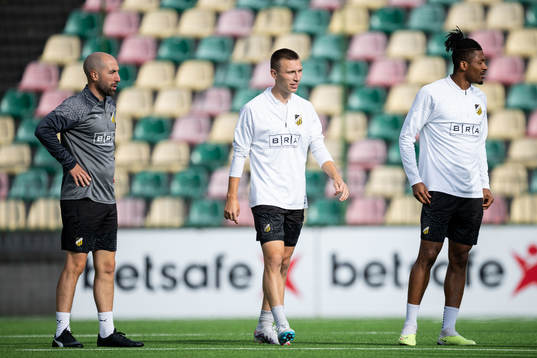 Martin Foyston, assistant coach, Kristoffer Lund Hansen and