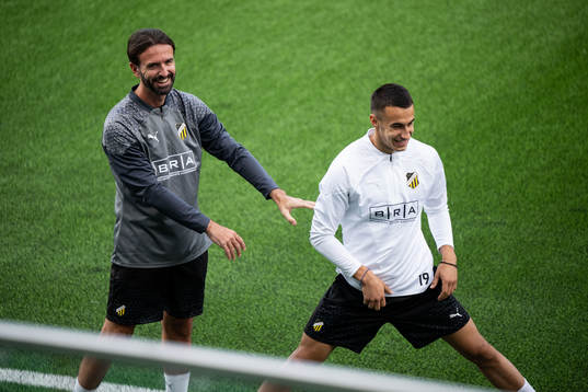 Jordi Gonzalez, fitness trainer and Srdjan Hrstic