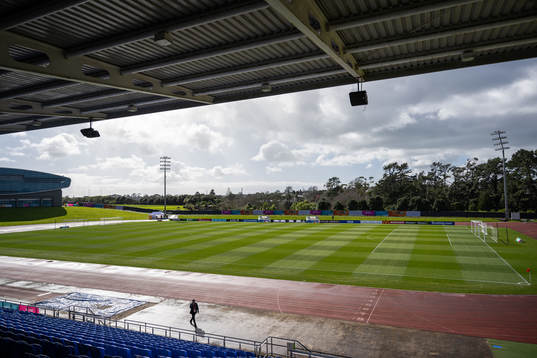 Waitakere Stadium at a training session with the Swedish