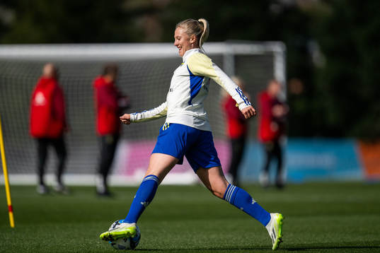Rebecka Blomqvist of the Swedish women's national football