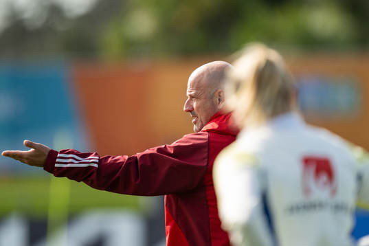 Assistant coach Magnus Wikman of the Swedish women's