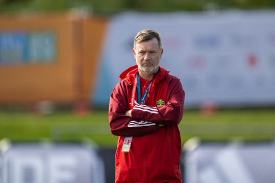 Head coach Peter Gerhardsson of the Swedish women's