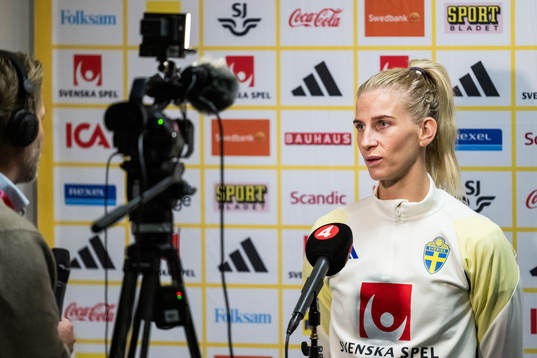 Sofia Jakobsson of the Swedish women's national football