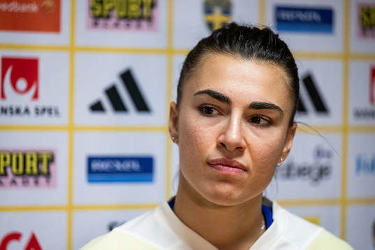 Goalkeeper Zecira Musovic of the Swedish women's national
