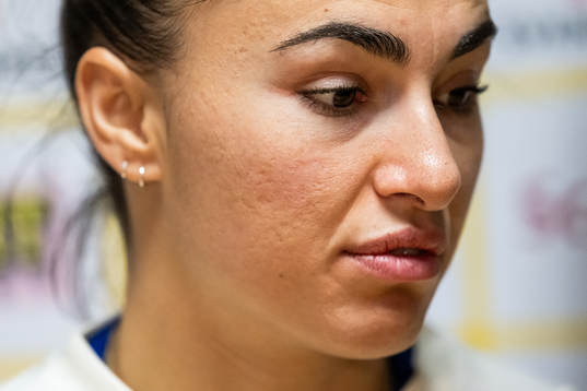 Goalkeeper Zecira Musovic of the Swedish women's national