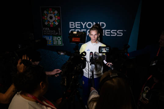 Sofia Jakobsson of the Swedish women's national football