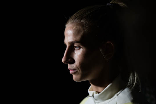 Sofia Jakobsson of the Swedish women's national football