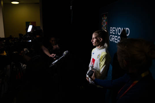 Sofia Jakobsson of the Swedish women's national football