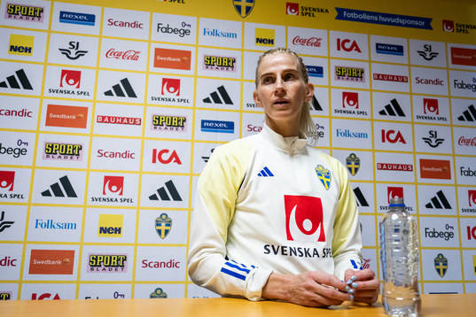 Sofia Jakobsson of the Swedish women's national football
