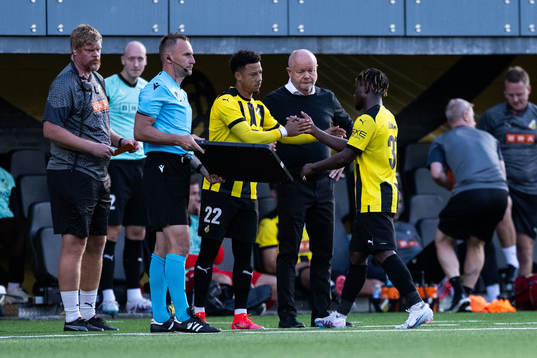 Tobias Sana, Per-Mathias Høgmo, head coach and Ibrahim