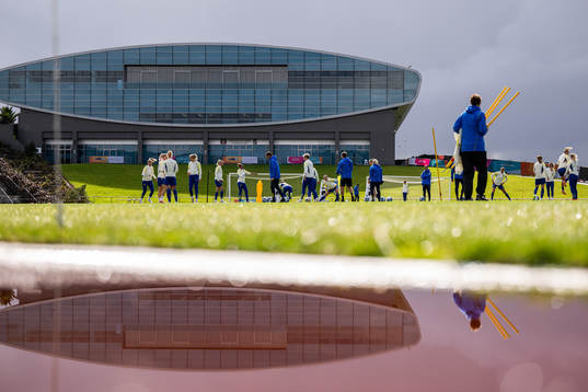 Players of the Swedish women's national football team at a
